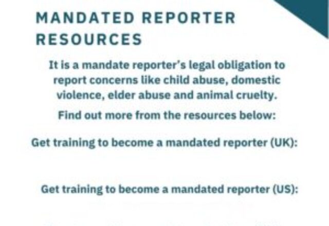 Mandated Reporter Resources