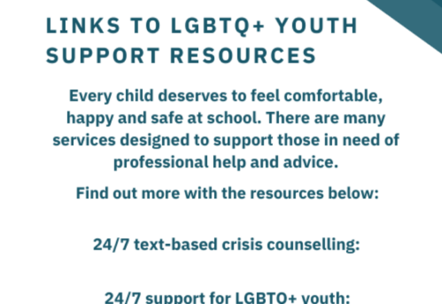 Links to LGBTQ+ Youth Support Resources