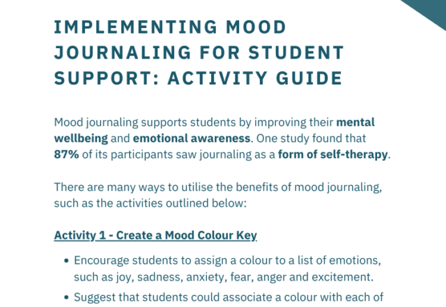 Implementing Mood Journaling for Student Support