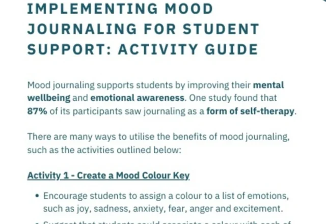 Implementing Mood Journaling for Student Support