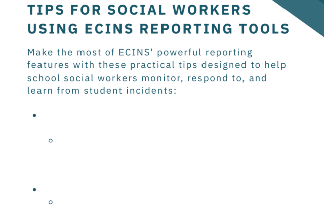Tips for Social Workers Using ECINS Reporting Tools