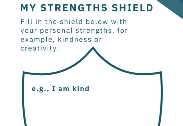 My Strengths Shield Worksheet