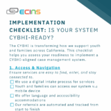 CYBHI – Implementation Checklist: Is Your System CYBHI-Ready?