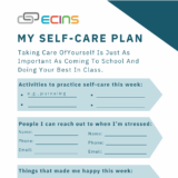 My Self-Care Plan Worksheet