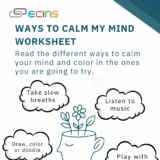 Ways To Calm My Mind Worksheet