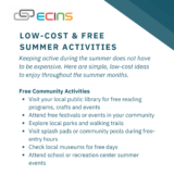 Low-Cost & Free Summer Activities