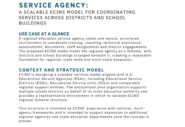 Use Case: Regional Educational Service Agency